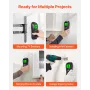VEVOR Stud Finder Wall Scanner, 5 in 1, Electronic Wall Stud Detector with Smart Sensor, High-Definition LCD Display and Audio A