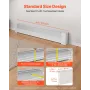 VEVOR Baseboard Heater Covers, Basic Series 1211 mm Standard Electric Heating Unit Front Cover for Home Improvement, Heavy-duty