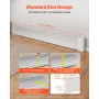 VEVOR Baseboard Heater Covers, Basic Series 1526 mm Standard Electric Heating Unit Front Cover for Home Improvement, Heavy-duty
