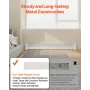 VEVOR Baseboard Heater Covers, Basic Series 1526 mm Standard Electric Heating Unit Front Cover for Home Improvement, Heavy-duty