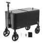 75.71 L Rolling Ice Chest Cart, with 2-Stage Telescopic Pull Handle and 2 Swivel Casters, Portable Table Beach Patio Party Bar C