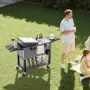 75.7L Rolling Ice Chest, Hold up to 50 Bottles / 110 Cans, Portable Patio Party Bar Drink Cooler Cart with Bottom Shelf & Foldab