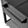 75.7L Rolling Ice Chest, Hold up to 50 Bottles / 110 Cans, Portable Patio Party Bar Drink Cooler Cart with Bottom Shelf & Foldab
