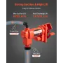 Fuel Transfer Pump 230V, 15 GPM 57 L/min, AC Electric Oil Transfer Pump, 8 ft/2.4 m Max Suction Lift, 37 ft/11.28 m Max Lift, Ov