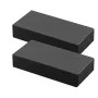 2 Pack Handrail Connectors, Flat Extension Stair Railing Accessories, POM Hand Rail Connector Fittings for Rectangular Cable Rai