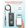 Dissolved Oxygen Meter, 0.0-50.0 mg/L Measurement Range, Portable Dissolved Oxygen Tester Kit with 4 m Electrode Cable, Bluetoot