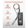 Dissolved Oxygen Meter, 0.0-50.0 mg/L Measurement Range, Portable Dissolved Oxygen Tester Kit with 4 m Electrode Cable, Bluetoot