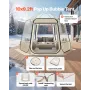 VEVOR Pop up Bubble Tent, 3.05 x 2.75 m Waterproof & UV-Resistant, Clear Camping Tent Shelter, Outdoor Garden Dome Igloo Tents w
