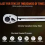 Torque Wrench, 1.3 cm Drive Click Torque Wrench 20-250ft.lb/34-340n.m, Dual-Direction Adjustable Torque Wrench Set, Mechanical D