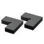 2 Pack Corner Connectors for Handrail, Extension Stair Railing Accessories, POM Hand Rail Connector Fittings for Rectangular Cab