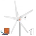 Wind Turbine Generator, 12V/AC Wind Turbine Kit, 300W Wind Power Generator With MPPT Controller 5 Blades Auto Adjust Windward