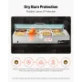 VEVOR Commercial Food Warmer, 1700W Electric Stainless Steel Steam Food Warmer with Glass Cover, 8-Pan Countertop Buffet Bain Ma