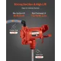 Fuel Transfer Pump 230V, 20 GPM 76 L/min, AC Electric Oil Transfer Pump, with Auto Shut-Off Fuel Nozzle & Discharge Hose, High F