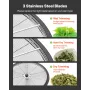 VEVOR Bud Leaf Bowl Trimmer, 600 mm Manual Bud Trimmer, with Sharp Stainless Steel Blades, Visual Cutting, Wet & Dry Hydroponic 