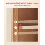 Bathroom Wall Cabinet, with Door and Adjustable Shelf, Over the Toilet Storage Medicine Cabinet Wall Mounted, Hanging Organizer 