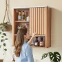 VEVOR Bathroom Wall Cabinet, with Door and Adjustable Shelf, Over the Toilet Storage Medicine Cabinet Wall Mounted, Hanging Orga