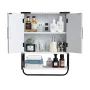 VEVOR Bathroom Wall Cabinet, with 2 Doors & Adjustable Shelf, Over the Toilet Storage Medicine Cabinet Wall Mounted, Hanging Org