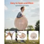 Pop up Sports Tent, 1.2x1.2 m Clear Bubble Tent for 1 Person, Waterproof Outdoor Pod with Floor Mat & Top Cover, Garden Igloo Do