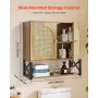 Bathroom Wall Cabinet, with 2 Doors and Adjustable Shelf, Over the Toilet Storage Medicine Cabinet Wall Mounted, Hanging Organiz