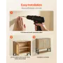 Bathroom Wall Cabinet, with 2 Doors and Adjustable Shelf, Over the Toilet Storage Medicine Cabinet Wall Mounted, Hanging Organiz
