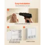 Bathroom Wall Cabinet, 2 Doors & Adjustable Shelf, Over the Toilet Storage Medicine Cabinet Wall Mounted, Hanging Organizer with