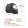 Welding Helmet Auto Darkening, 93 x 43 mm True Color Welding Hood, Solar Powered Welder Mask 2 Arc Sensors, Shade 4/9-13 for TIG
