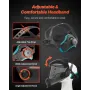 VEVOR Welding Helmet Auto Darkening, 100 x 95 mm True Color Welding Hood, 1/1/1/1 Solar-Powered Welder Mask 4 Arc Sensors, Wide 