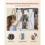 VEVOR Bathroom Wall Cabinet, 2 Doors and Adjustable Shelf, Over the Toilet Storage Medicine Cabinet Wall Mounted, Hanging Organi