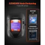 VEVOR Welding Helmet Auto Darkening, 100 x 80 mm True Color Welding Hood, Solar-Powered Welder Mask 4 Arc Sensors, Wide Shade 4/
