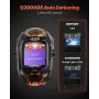 VEVOR Welding Helmet Auto Darkening, 93 x 43 mm True Color Welding Hood, Solar-Powered Welder Mask 2 Arc Sensors, Shade 4/9-13 f
