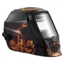Welding Helmet Auto Darkening, 93 x 43 mm True Color Welding Hood, Solar-Powered Welder Mask 2 Arc Sensors, Shade 4/9-13 for TIG
