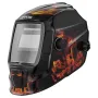 VEVOR Welding Helmet Auto Darkening, 93 x 43 mm True Color Welding Hood, Solar-Powered Welder Mask 2 Arc Sensors, Shade 4/9-13 f
