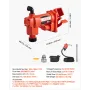Fuel Transfer Pump 230V, 15 GPM 57 L/min, AC Electric Oil Transfer Pump, with Auto Shut-Off Fuel Nozzle & Discharge Hose, High F