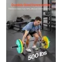 Trap Bar Hex Bar, 50mm Hex Barbell, 240 kg Capacity Shrug Bars, Weightlifting and Strength Training Equipment, Home Gym for Squa