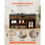 VEVOR Entryway Skobænk, 805 x 305 x 445 mm Skoopbevaringsorganer med skjult Lift Top Opbevaringsplads, 300lbs bænk med Cushi