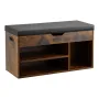 Entryway Shoe Bench, 805 x 305 x 445 mm Shoe Storage Organizer with Hidden Lift Top Storage Space, 300lbs Bench with Cushion Sea