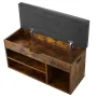 Entryway Shoe Bench, 805 x 305 x 445 mm Shoe Storage Organizer with Hidden Lift Top Storage Space, 300lbs Bench with Cushion Sea
