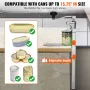 Commercial Can Opener, Heavy-Duty Manual Tabletop Cans Opener for Cans Up to 400 mm Height, Height-Adjustable Professional Can O