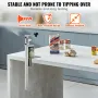 Commercial Can Opener, Heavy-Duty Manual Tabletop Cans Opener for Cans Up to 400 mm Height, Height-Adjustable Professional Can O