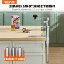 VEVOR Commercial Can Opener, Heavy-Duty Manual Tabletop Cans Opener for Cans Up to 300 mm Height, Height-Adjustable Professional