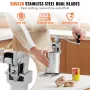 Commercial Can Opener, Heavy-Duty Manual Tabletop Cans Opener for Cans Up to 300 mm Height, Height-Adjustable Professional Can O