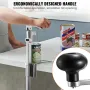 Commercial Can Opener, Heavy-Duty Manual Tabletop Cans Opener for Cans Up to 300 mm Height, Height-Adjustable Professional Can O