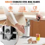 Commercial Can Opener, Heavy-Duty Manual Tabletop Cans Opener for Cans Up to 300 mm Height, Height-Adjustable Professional Can O