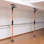 VEVOR kabinetstøttestang, 4-pak, 116-290 cm stål teleskopisk hurtigstøttestang, justerbart 3. håndssystem op til 70 kg C