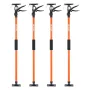 VEVOR Cabinet Jack Support Pole, 4-Pack, 116-290 cm Steel Telescopic Quick Support Rod, Adjustable 3rd Hand System up to 70 kg C
