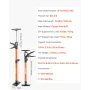 Kabinet Jack Støttestang, 2-Pack, 54-155 cm Teleskopisk Stål