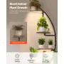 VEVOR Plant Stand Indoor with Grow Lights, 166.5cm Tall 7-Tiered Lighted Plant Shelf, 2 Pack Metal Corner Plants Holder, 3 Timer