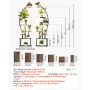 Plant Stand Indoor with Grow Lights, 166.5cm Tall 7-Tiered Lighted Plant Shelf, 2 Pack Metal Corner Plants Holder, 3 Timer & 10 