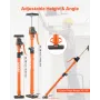 Cabinet Jack Support Pole, 2-Pack, 64.5-115 cm Steel Telescopic Quick Support Rod, Adjustable 3rd Hand System up to 100 kg Capac