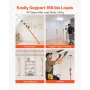 Cabinet Jack Support Pole, 4-Pack, 125-291 cm Steel Telescopic Quick Support Rod, Adjustable 3rd Hand System up to 90 kg Capacit